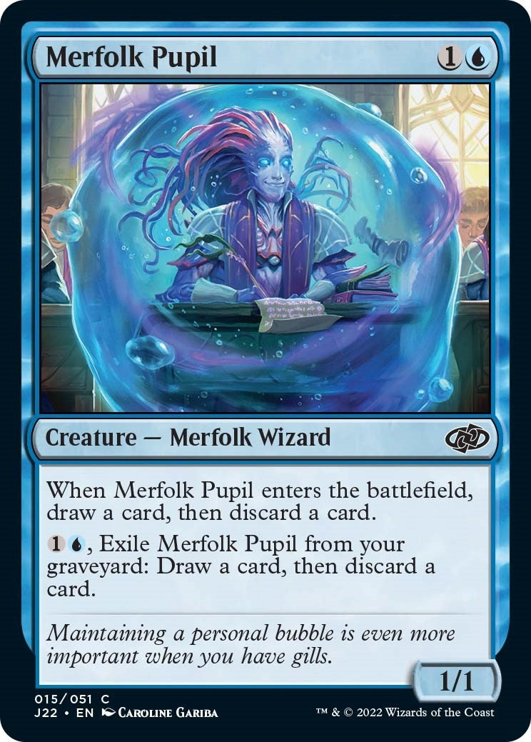 Image for Merfolk Pupil (15) (Jumpstart 2022) - Magic: The Gathering