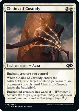 Image for Chains of Custody (3) (Jumpstart 2022) - Magic: The Gathering