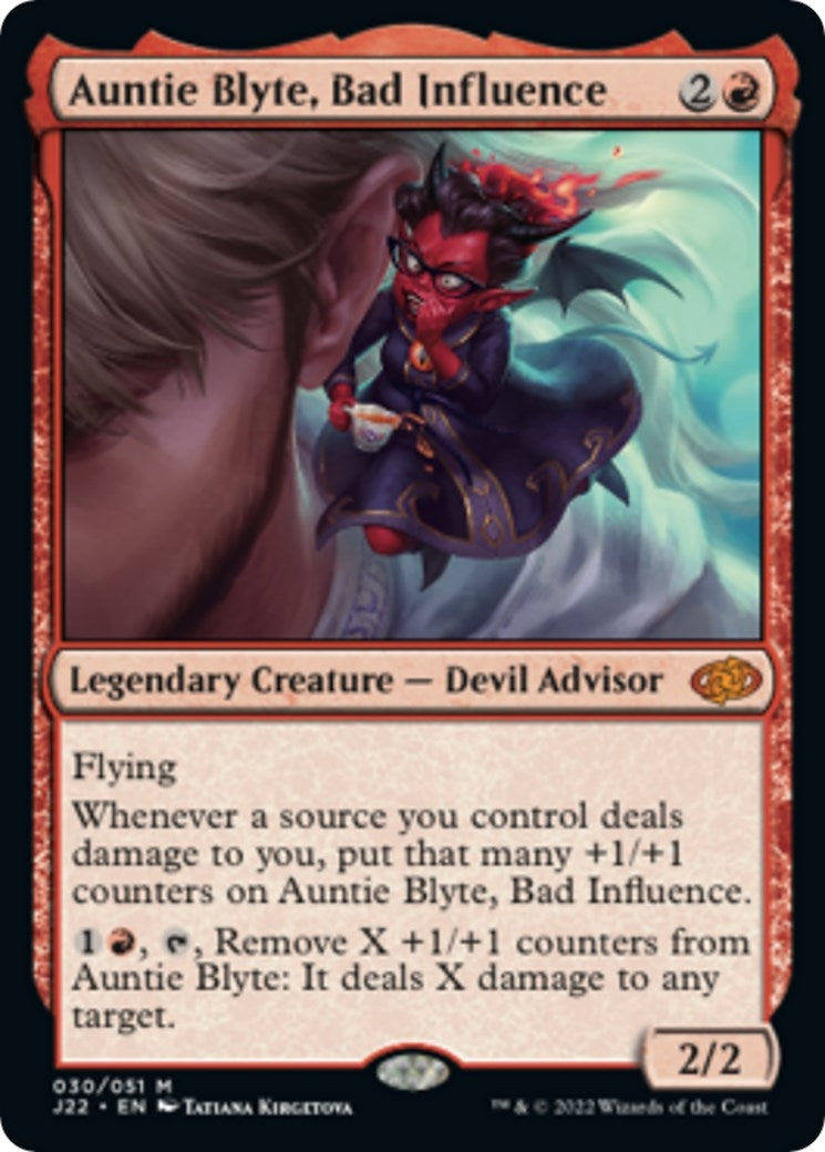 Image for Auntie Blyte, Bad Influence (30) (Jumpstart 2022) - Magic: The Gathering