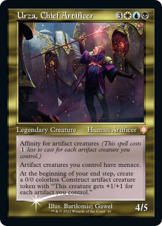 Image for Urza, Chief Artificer (Display Commander) - Thick Stock (40) (Commander: The Brothers' War) - Magic: The Gathering
