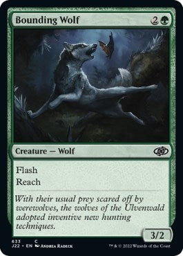 Image for Bounding Wolf (633) (Jumpstart 2022) - Magic: The Gathering
