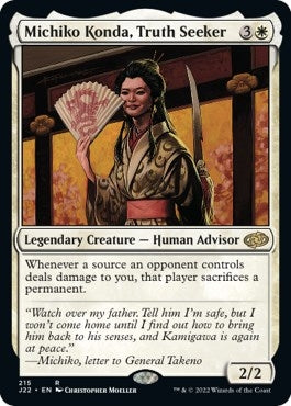 Image for Michiko Konda, Truth Seeker (215) (Jumpstart 2022) - Magic: The Gathering