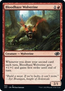 Image for Bloodhaze Wolverine (502) (Jumpstart 2022) - Magic: The Gathering