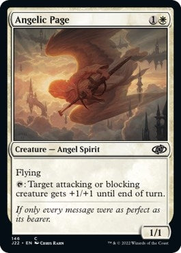 Image for Angelic Page (146) (Jumpstart 2022) - Magic: The Gathering