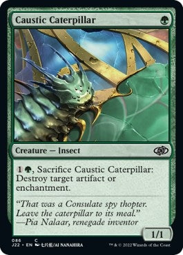 Image for Caustic Caterpillar (86) (Jumpstart 2022) - Magic: The Gathering