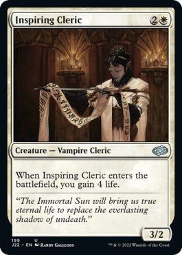 Image for Inspiring Cleric (199) (Jumpstart 2022) - Magic: The Gathering
