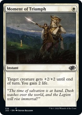 Image for Moment of Triumph (218) (Jumpstart 2022) - Magic: The Gathering