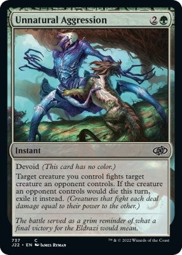 Image for Unnatural Aggression (737) (Jumpstart 2022) - Magic: The Gathering