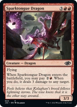 Image for Sparktongue Dragon (604) (Jumpstart 2022) - Magic: The Gathering