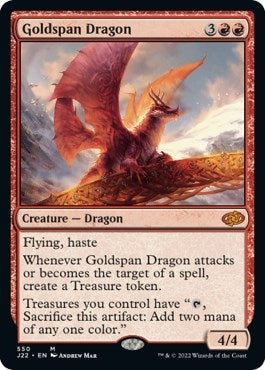 Image for Goldspan Dragon (550) (Jumpstart 2022) - Magic: The Gathering