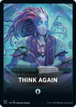 Image for Think Again Theme Card (18) (Jumpstart 2022) - Magic: The Gathering