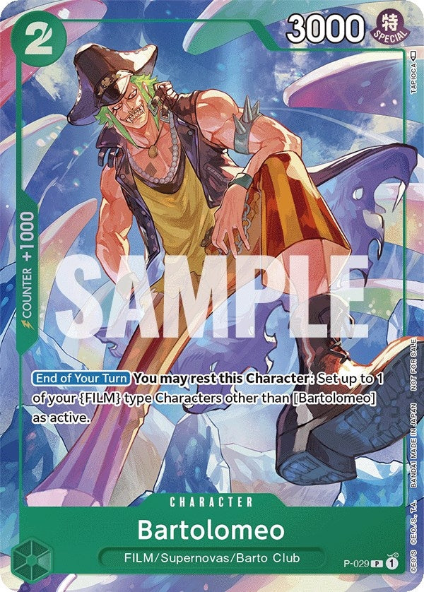 Image for Bartolomeo (Event Pack Vol. 1) (P-029) (One Piece Promotion Cards) - One Piece Card Game