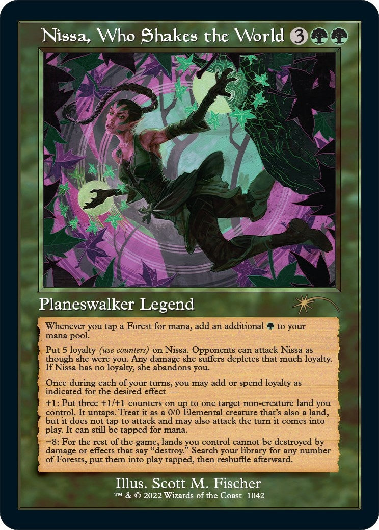 Image for Nissa, Who Shakes the World (Retro Frame) (1042) (Secret Lair Drop Series) - Magic: The Gathering