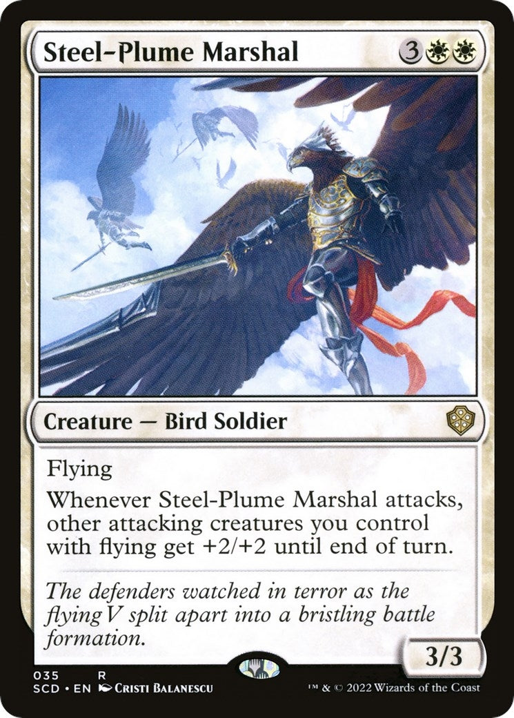Image for Steel-Plume Marshal (35) (Starter Commander Decks) - Magic: The Gathering