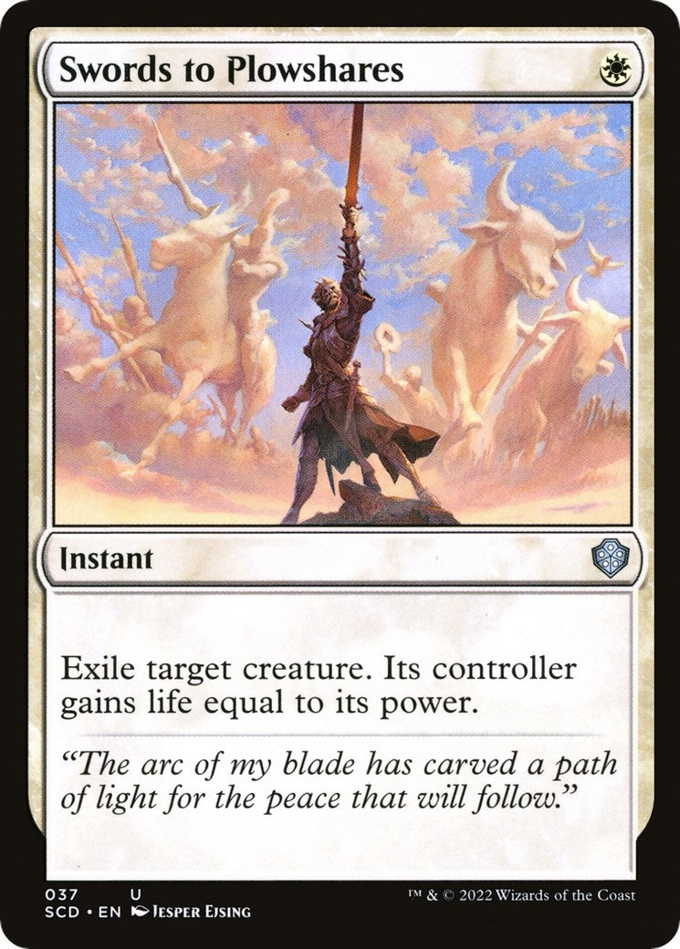 Image for Swords to Plowshares (37) (Starter Commander Decks) - Magic: The Gathering
