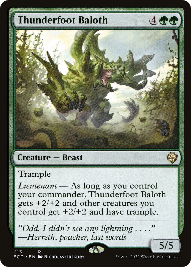 Image for Thunderfoot Baloth (213) (Starter Commander Decks) - Magic: The Gathering
