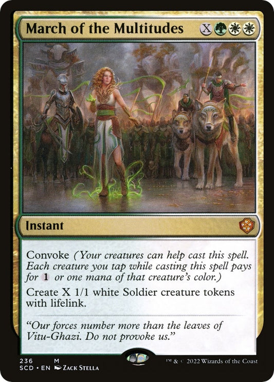 Image for March of the Multitudes (236) (Starter Commander Decks) - Magic: The Gathering