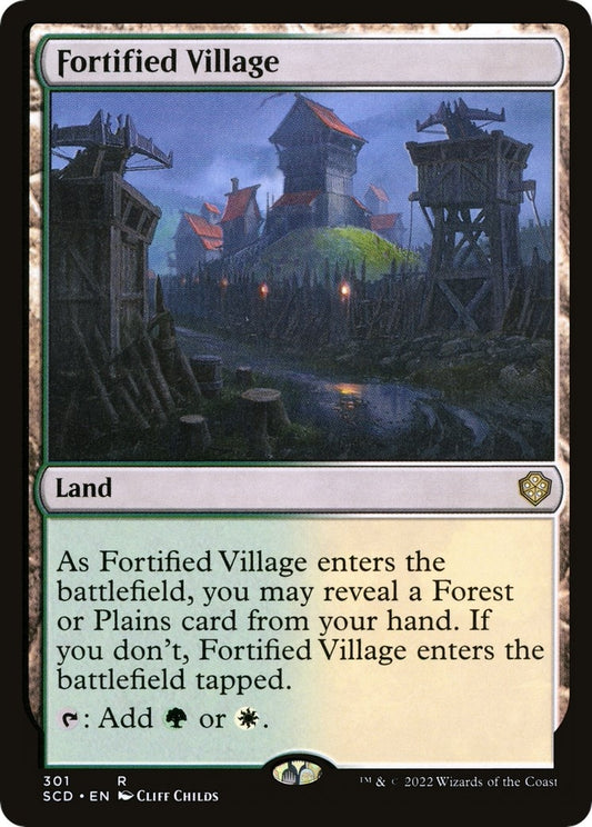 Image for Fortified Village (301) (Starter Commander Decks) - Magic: The Gathering
