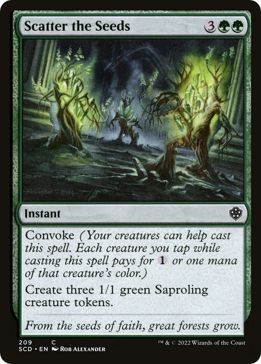 Image for Scatter the Seeds (209) (Starter Commander Decks) - Magic: The Gathering