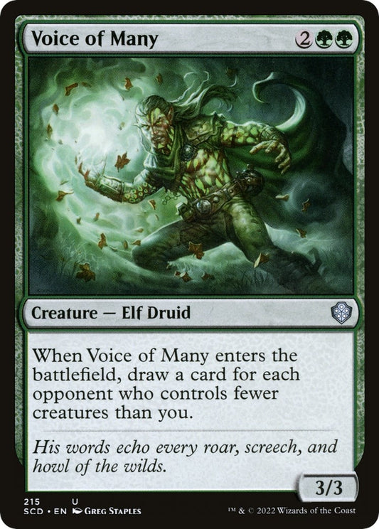 Image for Voice of Many (215) (Starter Commander Decks) - Magic: The Gathering