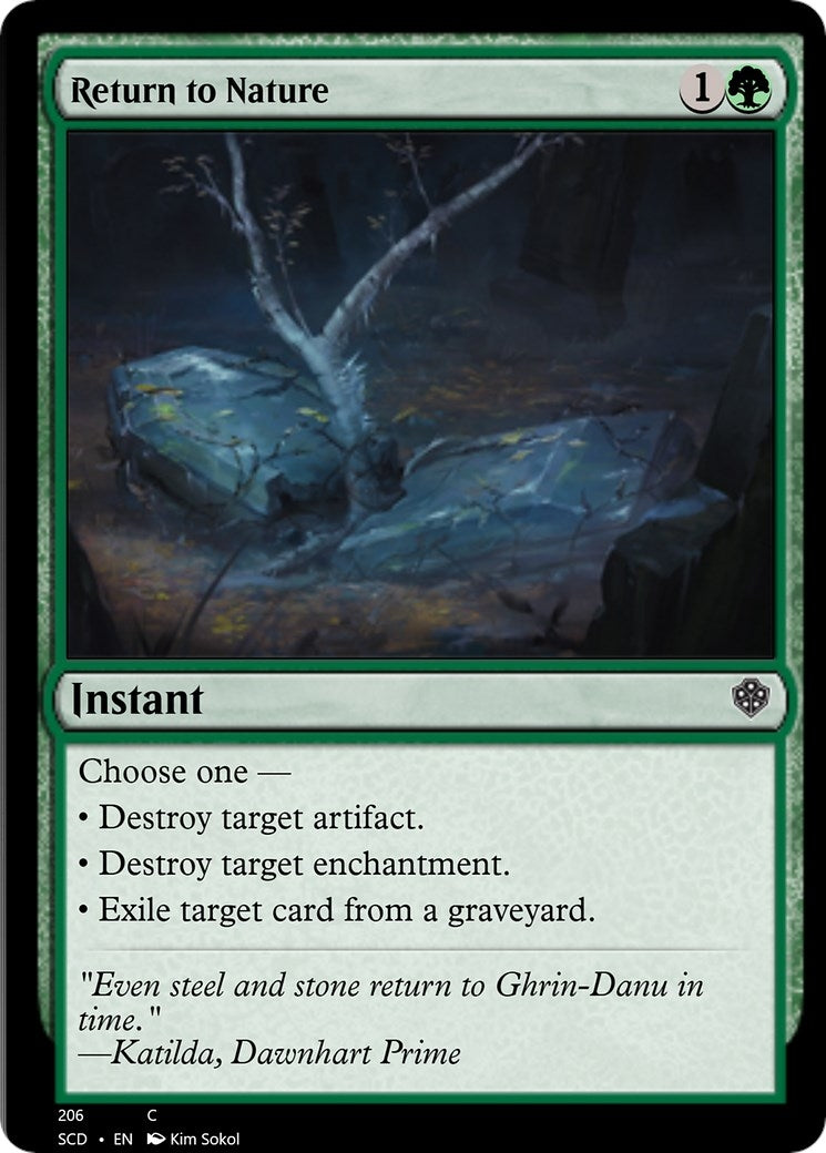Image for Return to Nature (206) (Starter Commander Decks) - Magic: The Gathering