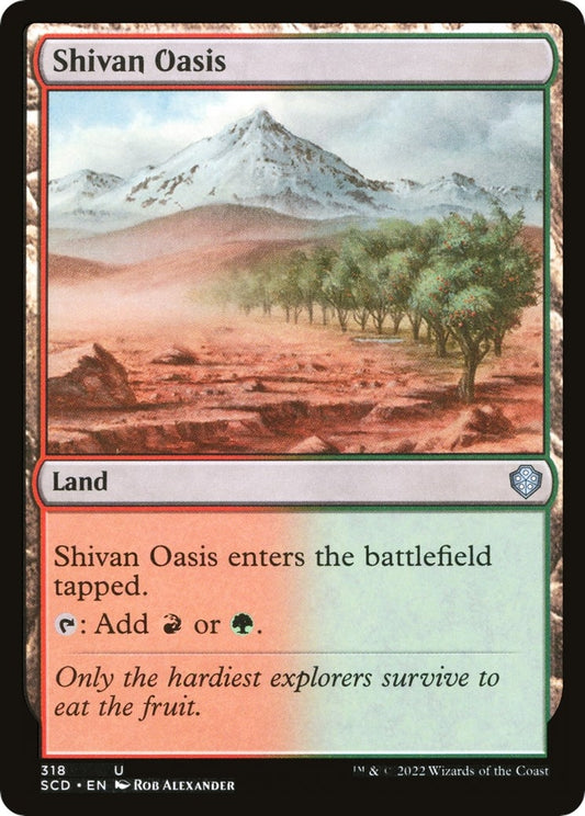 Image for Shivan Oasis (318) (Starter Commander Decks) - Magic: The Gathering