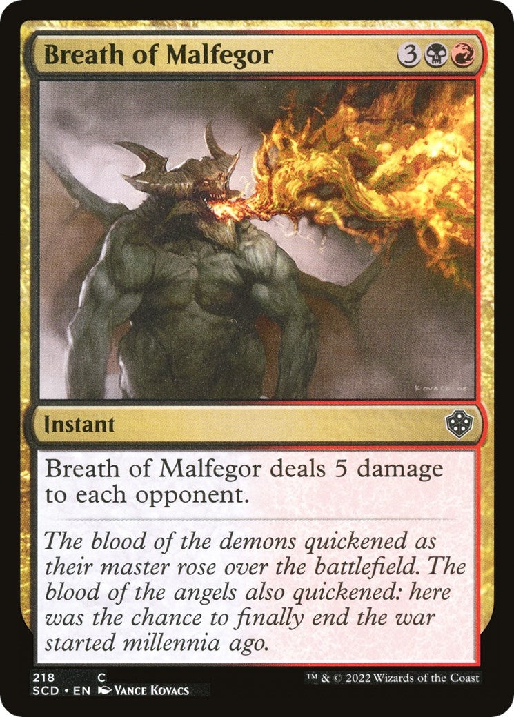 Image for Breath of Malfegor (218) (Starter Commander Decks) - Magic: The Gathering