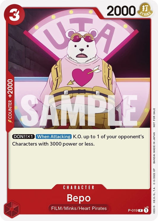 Image for Bepo (One Piece Film Red) (P-019) (One Piece Promotion Cards) - One Piece Card Game