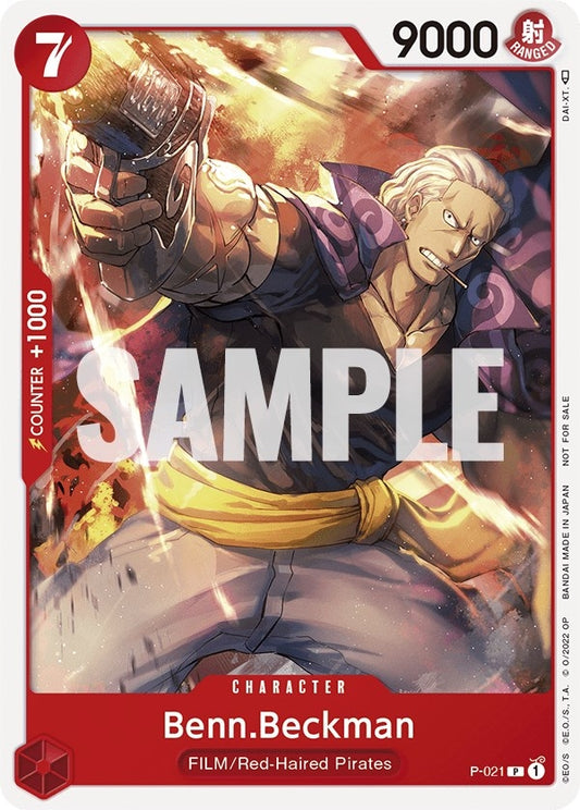Image for Benn.Beckman (One Piece Film Red) (P-021) (One Piece Promotion Cards) - One Piece Card Game