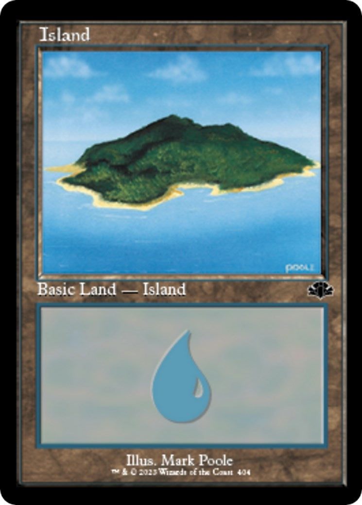 Image for Island (404) (Retro Frame) (404) (Dominaria Remastered) - Magic: The Gathering