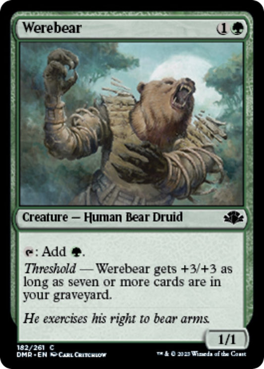 Image for Werebear (182) (Dominaria Remastered) - Magic: The Gathering