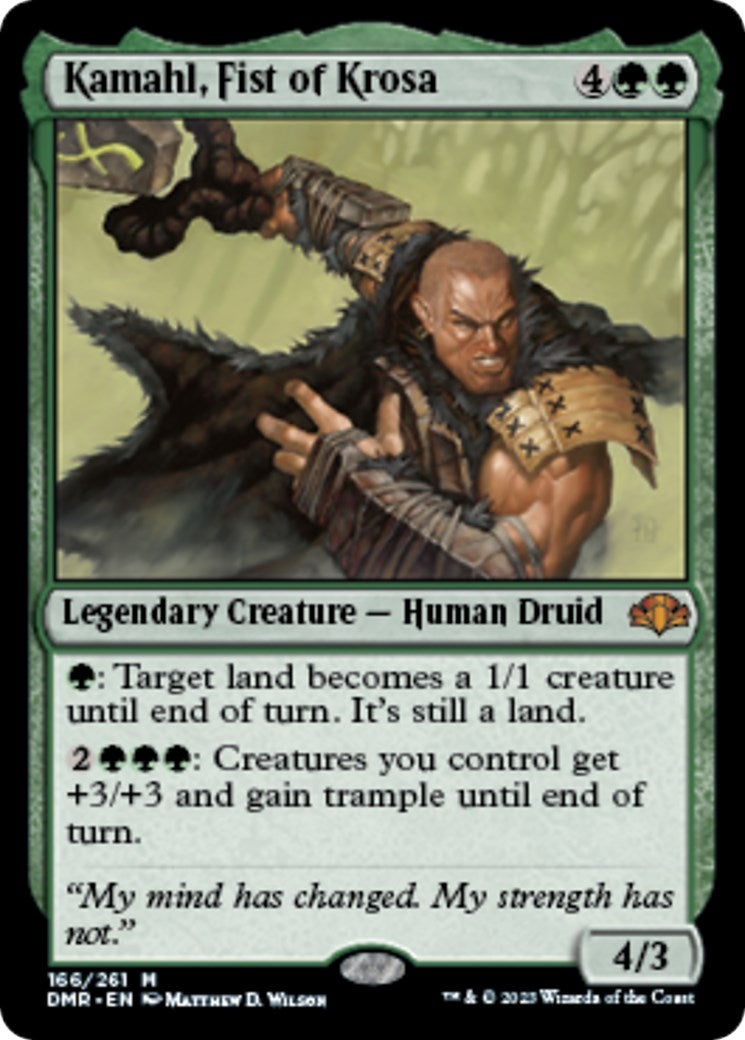 Image for Kamahl, Fist of Krosa (166) (Dominaria Remastered) - Magic: The Gathering