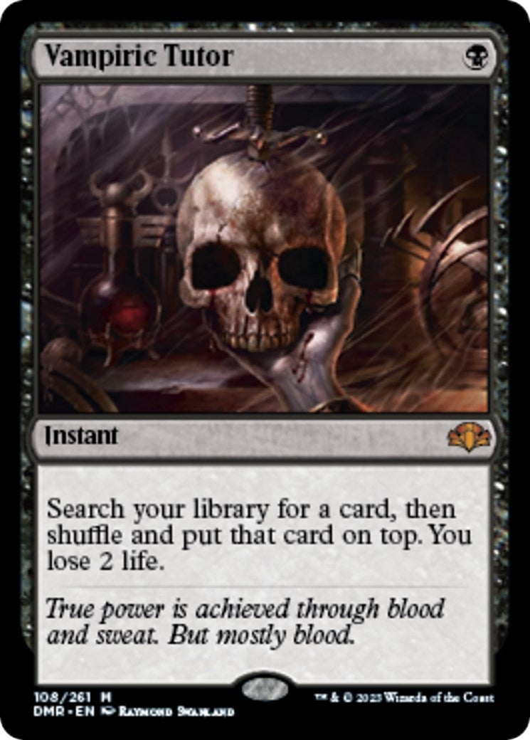 Image for Vampiric Tutor (108) (Dominaria Remastered) - Magic: The Gathering