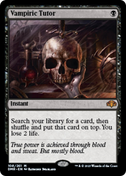 Image for Vampiric Tutor (108) (Dominaria Remastered) - Magic: The Gathering