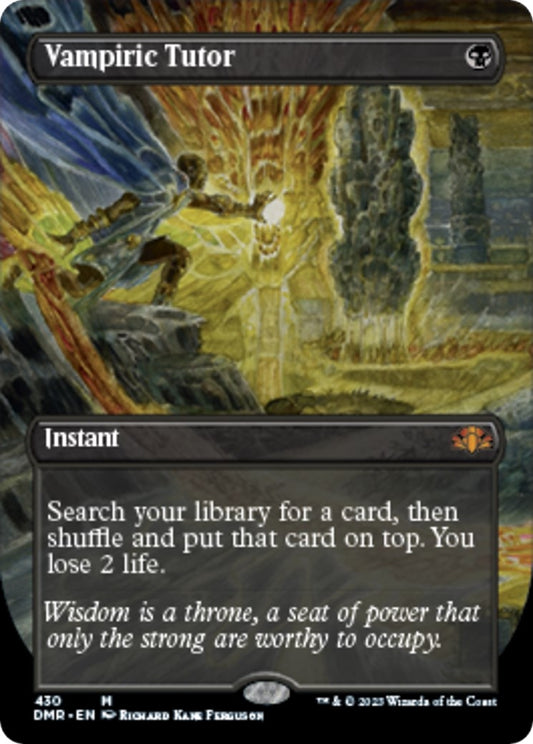 Image for Vampiric Tutor (Borderless) (430) (Dominaria Remastered) - Magic: The Gathering