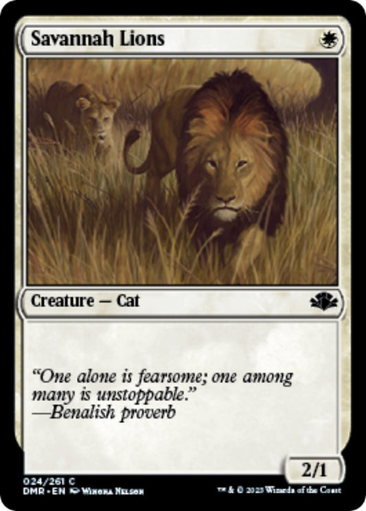Image for Savannah Lions (24) (Dominaria Remastered) - Magic: The Gathering