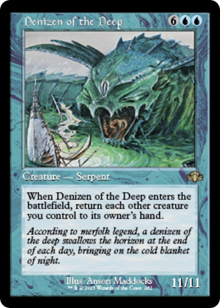 Image for Denizen of the Deep (Retro Frame) (282) (Dominaria Remastered) - Magic: The Gathering