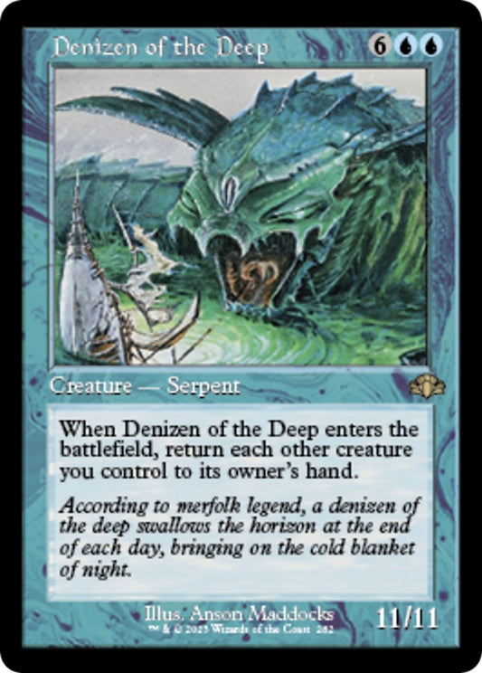 Image for Denizen of the Deep (Retro Frame) (282) (Dominaria Remastered) - Magic: The Gathering