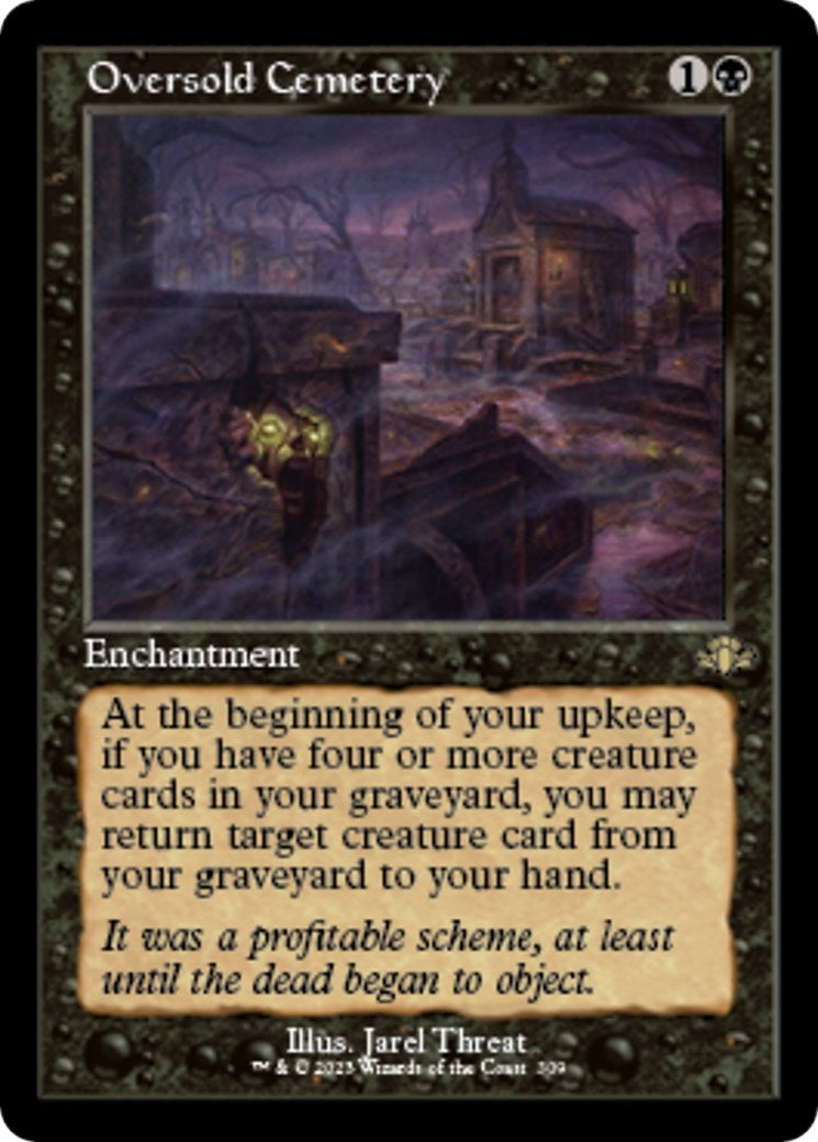 Image for Oversold Cemetery (Retro Frame) (309) (Dominaria Remastered) - Magic: The Gathering