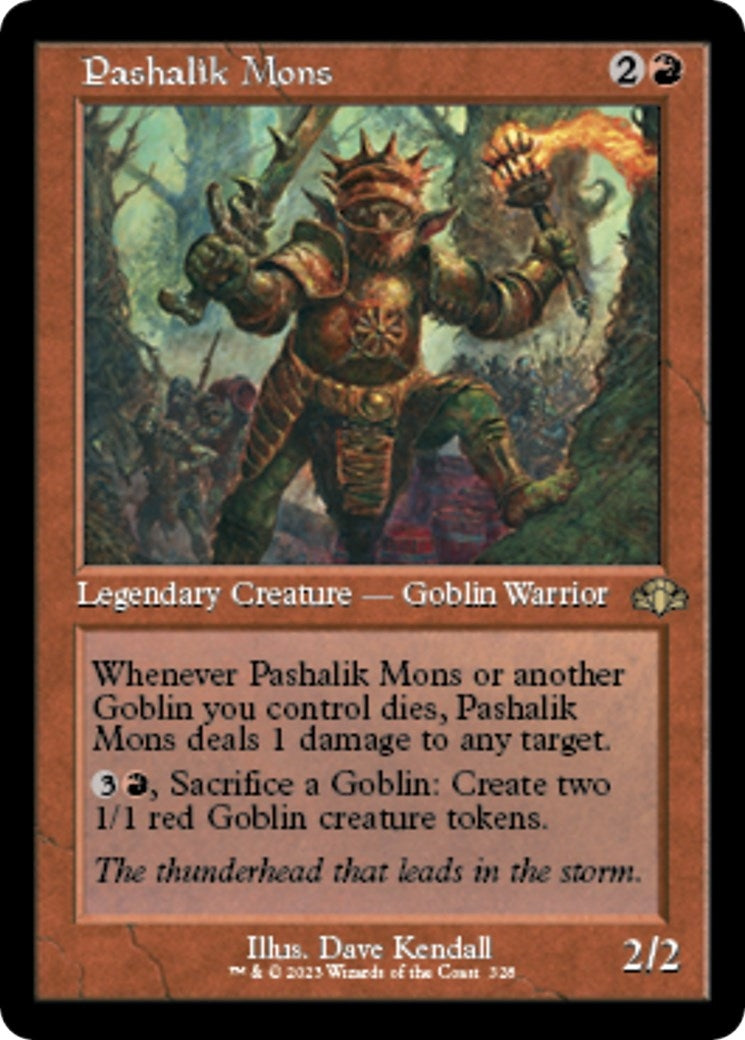 Image for Pashalik Mons (Retro Frame) (328) (Dominaria Remastered) - Magic: The Gathering
