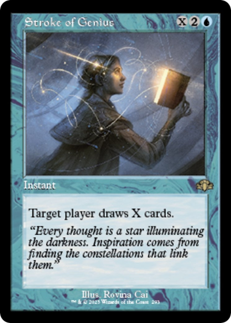 Image for Stroke of Genius (Retro Frame) (293) (Dominaria Remastered) - Magic: The Gathering