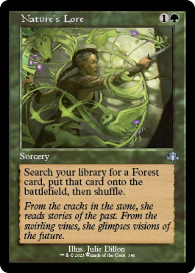 Image for Nature's Lore (Retro Frame) (346) (Dominaria Remastered) - Magic: The Gathering