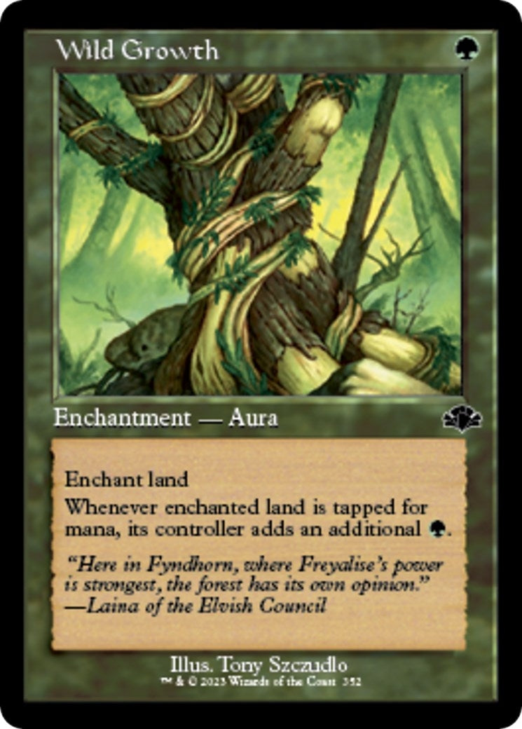 Image for Wild Growth (Retro Frame) (352) (Dominaria Remastered) - Magic: The Gathering