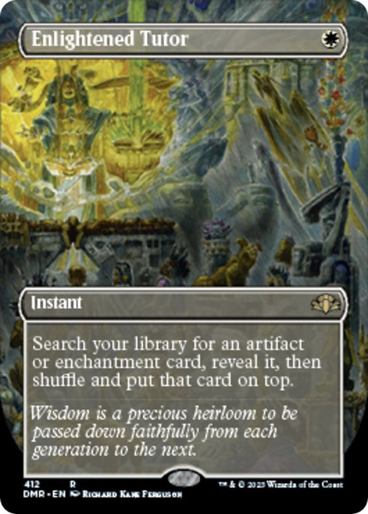 Image for Enlightened Tutor (Borderless) (412) (Dominaria Remastered) - Magic: The Gathering