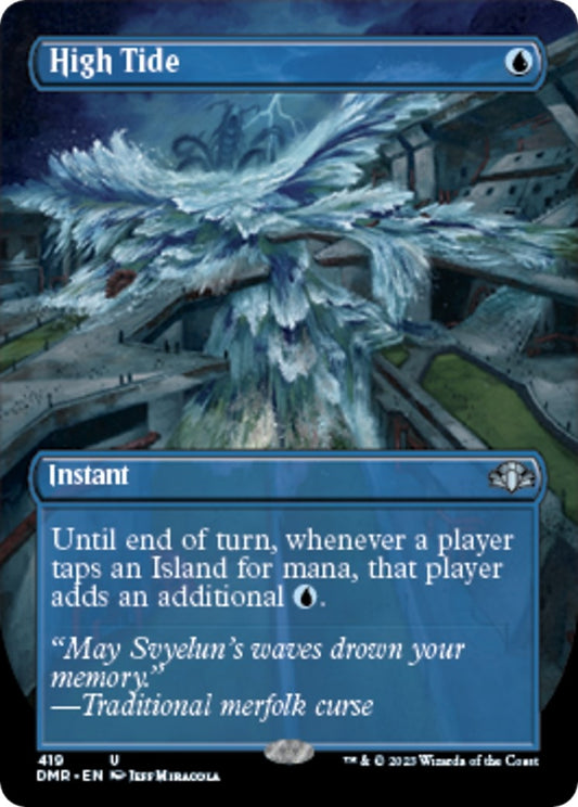 Image for High Tide (Borderless) (419) (Dominaria Remastered) - Magic: The Gathering