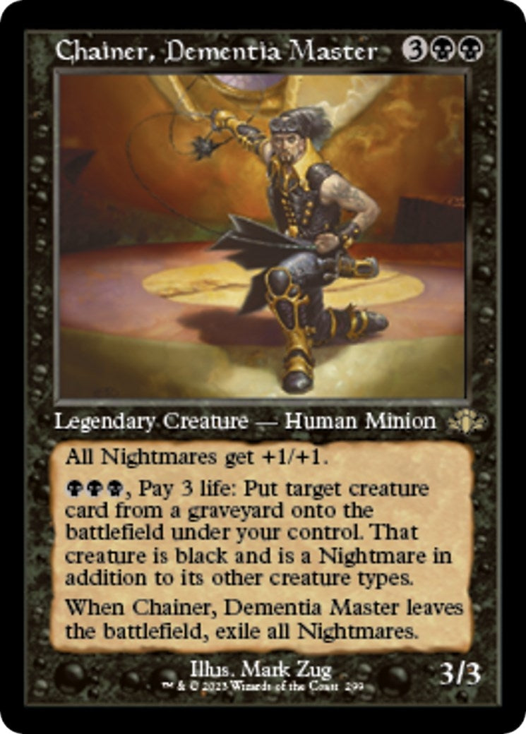 Image for Chainer, Dementia Master (Retro Frame) (299) (Dominaria Remastered) - Magic: The Gathering