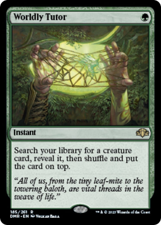 Image for Worldly Tutor (185) (Dominaria Remastered) - Magic: The Gathering