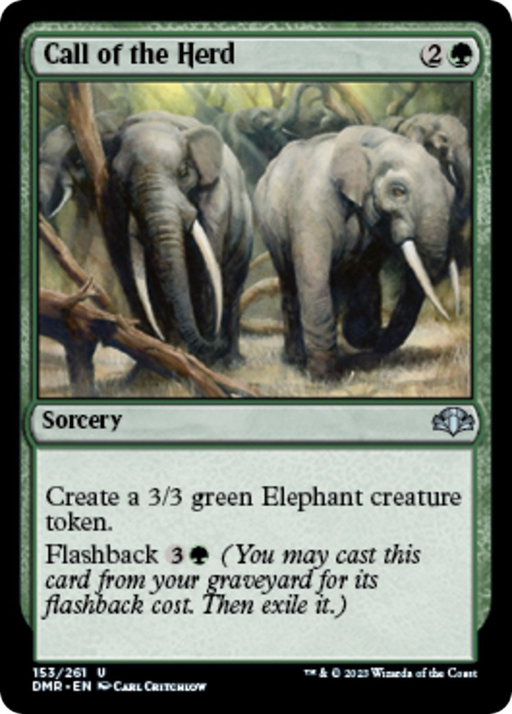 Image for Call of the Herd (153) (Dominaria Remastered) - Magic: The Gathering