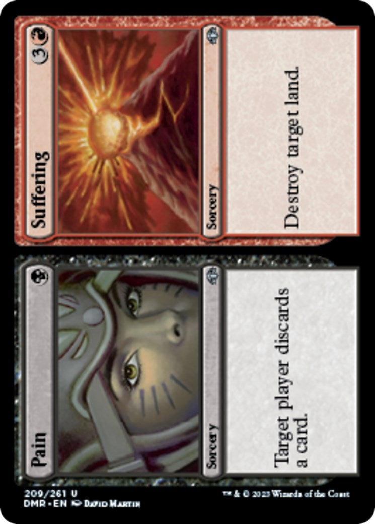 Image for Pain // Suffering (209) (Dominaria Remastered) - Magic: The Gathering