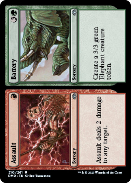 Image for Assault // Battery (210) (Dominaria Remastered) - Magic: The Gathering